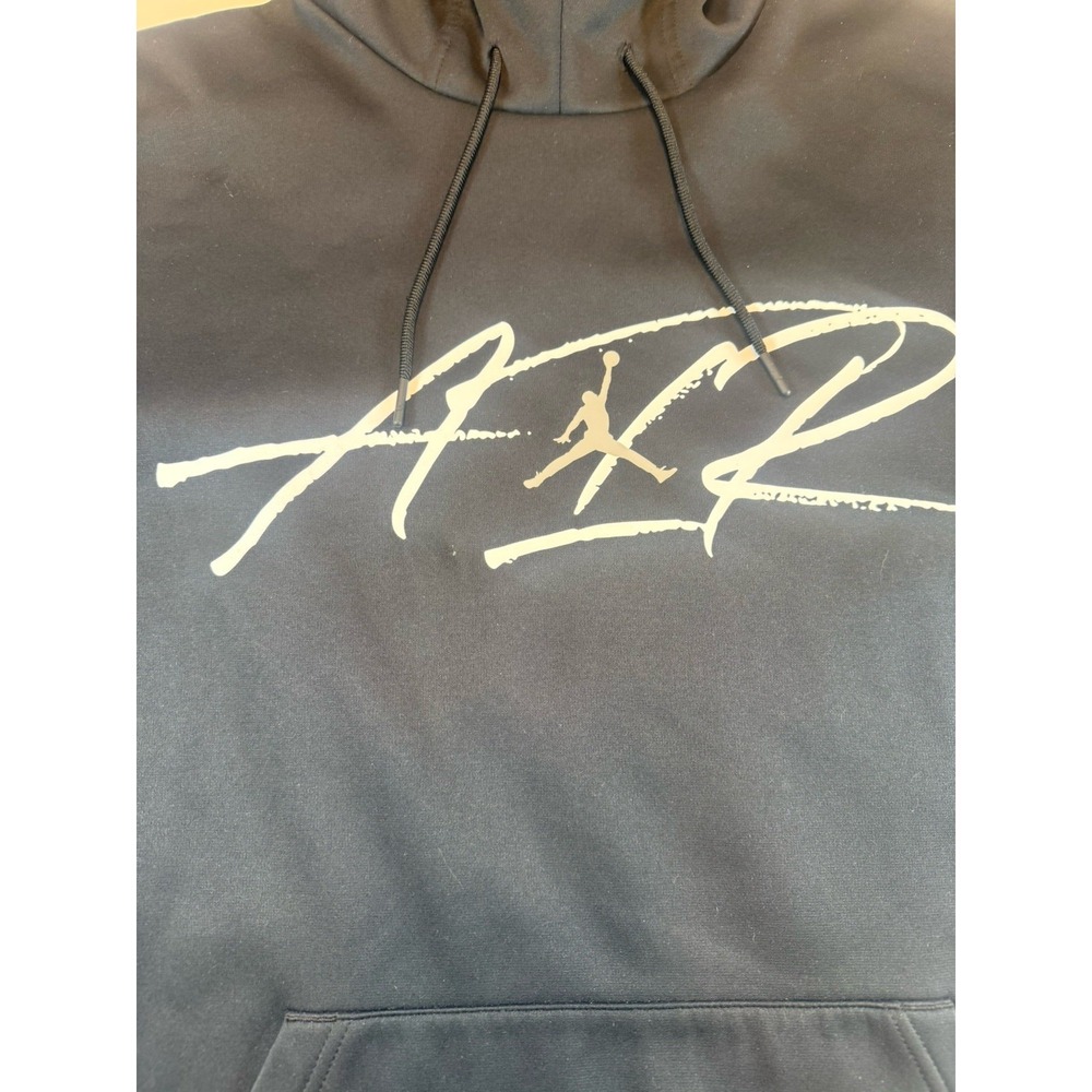 Black Nike Dri-Fit Air Jordan Jumpman Hooded Sweatshirt Men's 2XL‎
